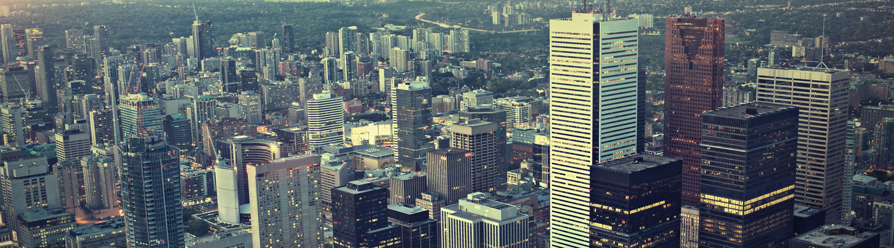 Business buildings in downtown Toronto